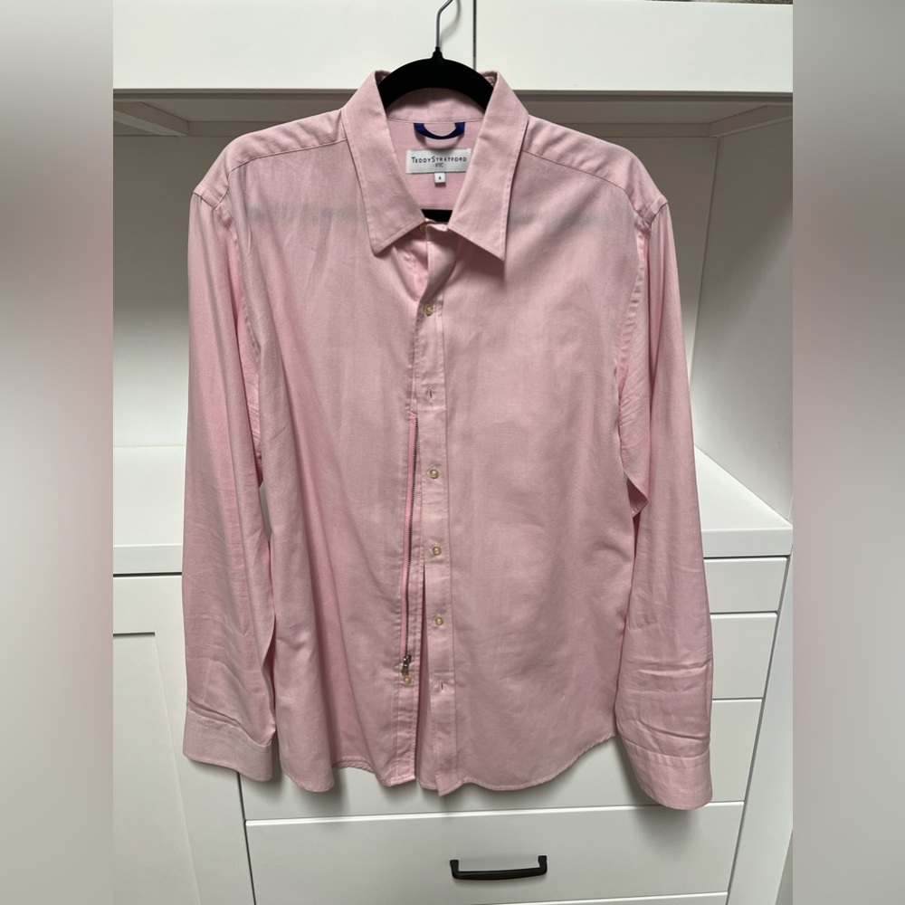 Teddy Stratford Premium Handmade Zipfit dress shirt.